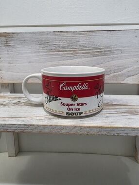 1998 Campbell's "Souper Stars on Ice" figure skating collectible soup mug.